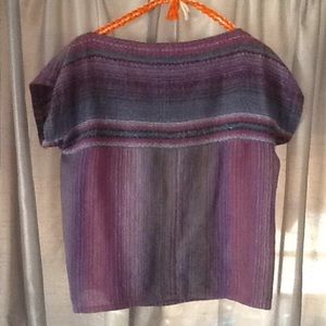 Purple Haze Woven Knit Top